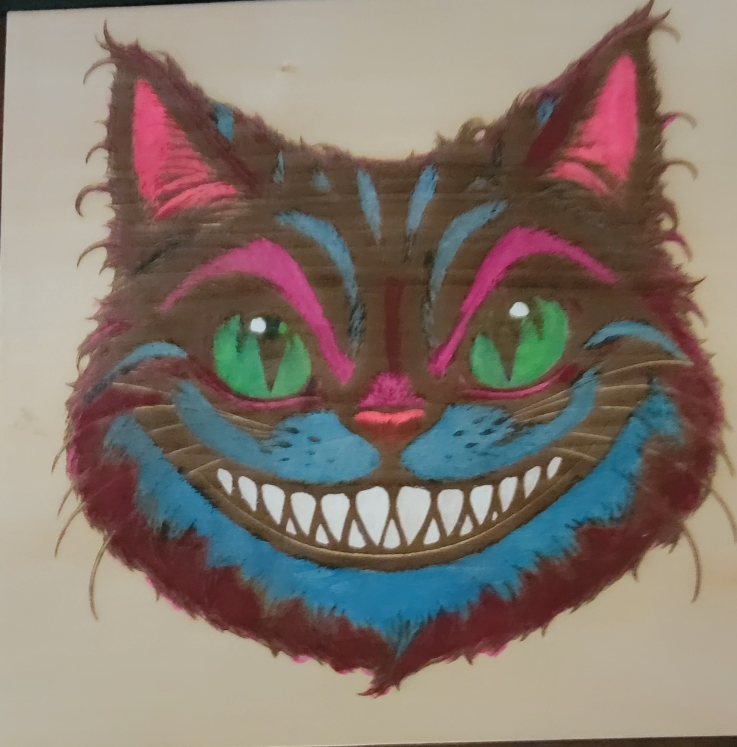 Colorful Cheshire Cat artwork